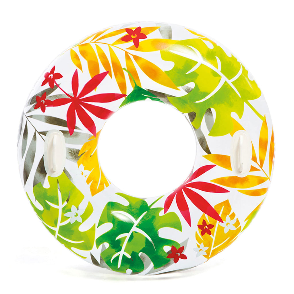 Intex 38 Inch Transparent Pool Tube with Handles - Flower Design