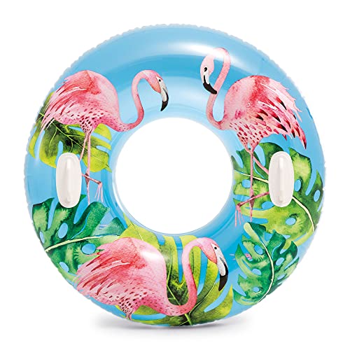 Intex 38 Inch Transparent Pool Tube with Handles - Flower Design