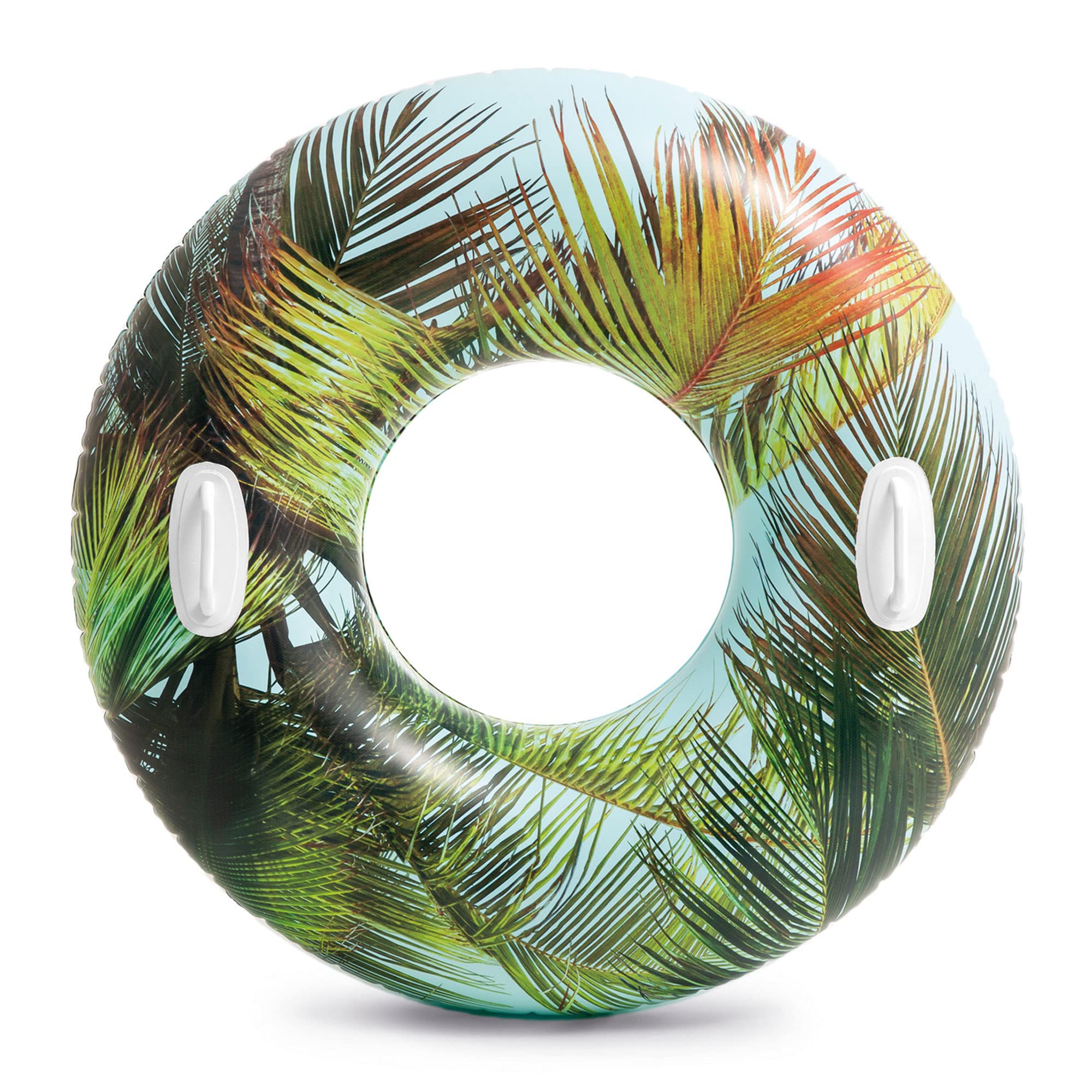 Intex 38 Inch Transparent Pool Tube with Handles - Flower Design