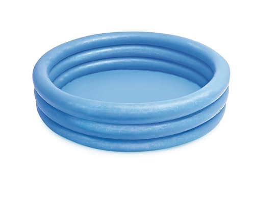 Intex Crystal Blue Inflatable Kiddie Pool – 45-Inch Round Pool for Toddlers
