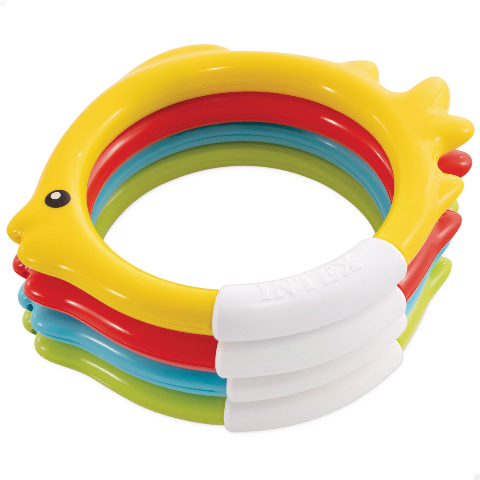 Intex Dive Rings 4-Pack – Underwater Pool Toys for Kids Ages 6-8