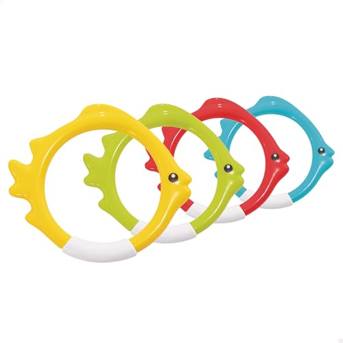 Intex Dive Rings 4-Pack – Underwater Pool Toys for Kids Ages 6-8