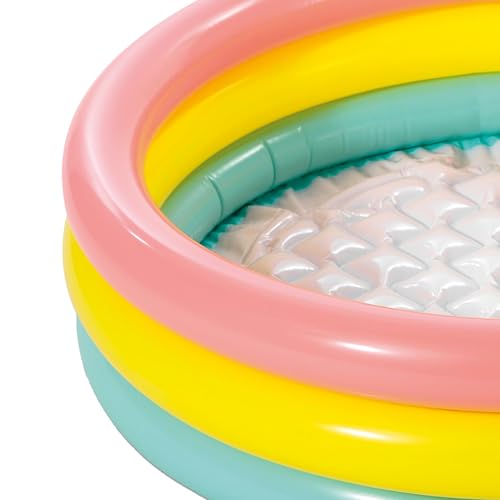 Intex Sunset Glow Baby Pool – Inflatable Round Kiddie Pool, 22 Gallon, for Ages 2 to 7