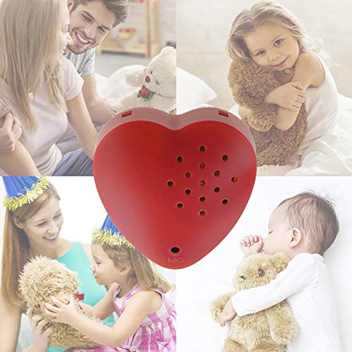 Inventiv 60 Second Voice Recorder Module for Plush Toys - Record Custom Messages in Red