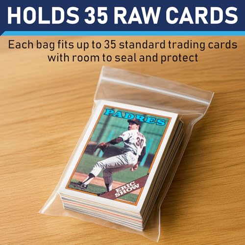 Invested Alliance 500-Pack Resealable Team Bags for Trading Cards – 3 3/8" x 5" Clear Polypropylene Sleeves for Toploaders, Magnetic Holders, and Sports Card Protection