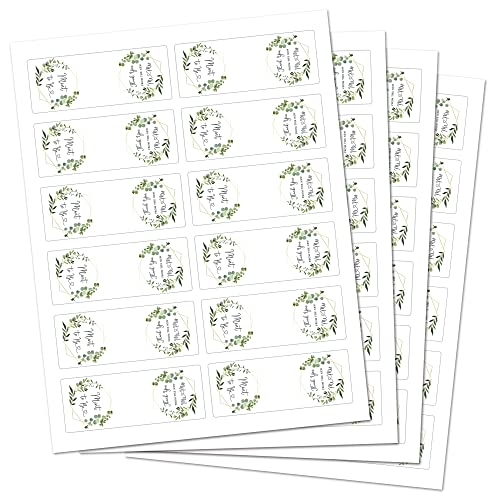 InvitationHouse 48 Greenery Mint to Be Wedding Favor Stickers for Tic Tac Containers