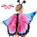 iROLEWIN Butterfly Wings Costume Set for Toddler Girls – Mask, Headband, 46.4" Cape