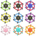 Irvotbes Transformable Fidget Spinners - 9 Pack Deformable Chain Stress Relief Toys for Kids and Adults