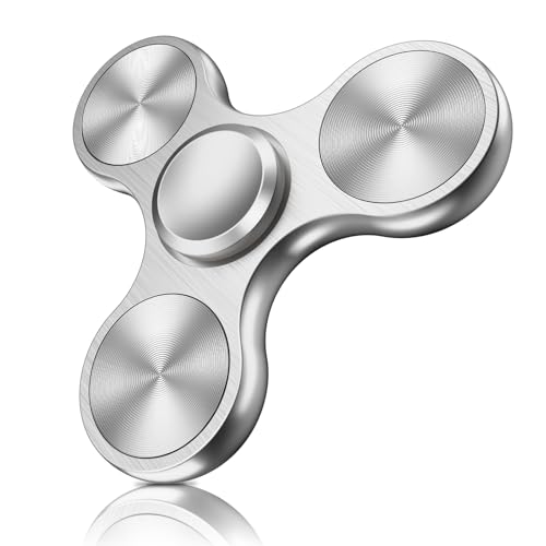 Isapral Metal Fidget Spinner – Stainless Steel Bearing, 4-8 Min Spins, Stress & Anxiety Relief for Kids and Adults