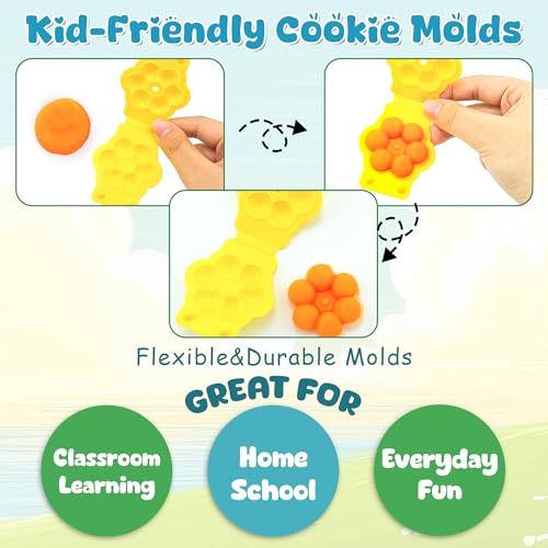 iShyan 33-Piece Dough Tool Set – Rolling Pins, Extruder, Scissors & Molds for Kids