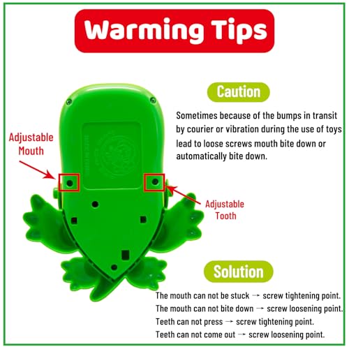 iShyan Crocodile Teeth Game for Kids - Biting Finger Dentist Toy, 1-4 Players, Portable Travel Game