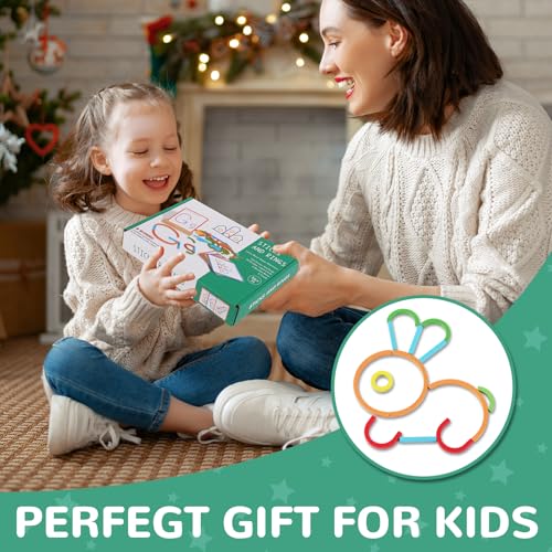 ISMETACU Montessori Wooden STEM Puzzle Toy – Ages 3-6 Fine Motor Skills & Shape Matching