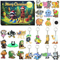 Italian Brainrot Advent Calendar 24 Days Countdown with Meme-Style Figurines – Pencil Toppers, Keychains & Magnets for Kids Ages 3+