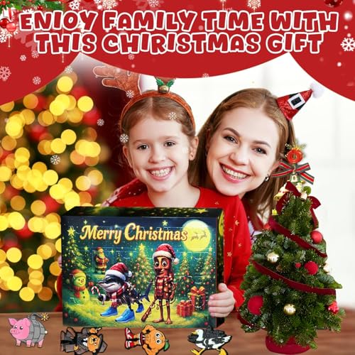 Italian Brainrot Advent Calendar 24 Days Countdown with Meme-Style Figurines – Pencil Toppers, Keychains & Magnets for Kids Ages 3+