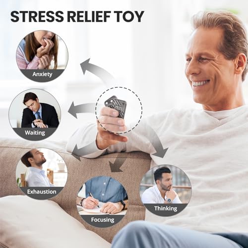 ITOKEY Poker Fidget Slider – Metal Magnetic Stress Relief Toy for Adults, Office Desk Gadget