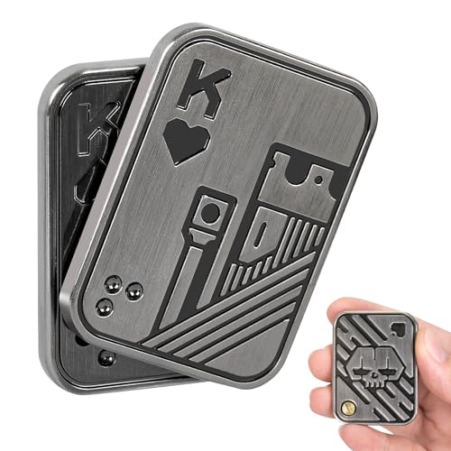 ITOKEY Poker Fidget Slider – Metal Magnetic Stress Relief Toy for Adults, Office Desk Gadget