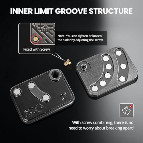 ITOKEY Poker Fidget Slider – Metal Magnetic Stress Relief Toy for Adults, Office Desk Gadget