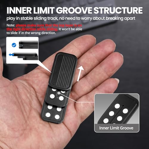 ITOKEY Stainless Steel Magnetic Fidget Slider - Stress Relief EDC Toy for Adults - Portable Desk Fidget for Anxiety and ADHD
