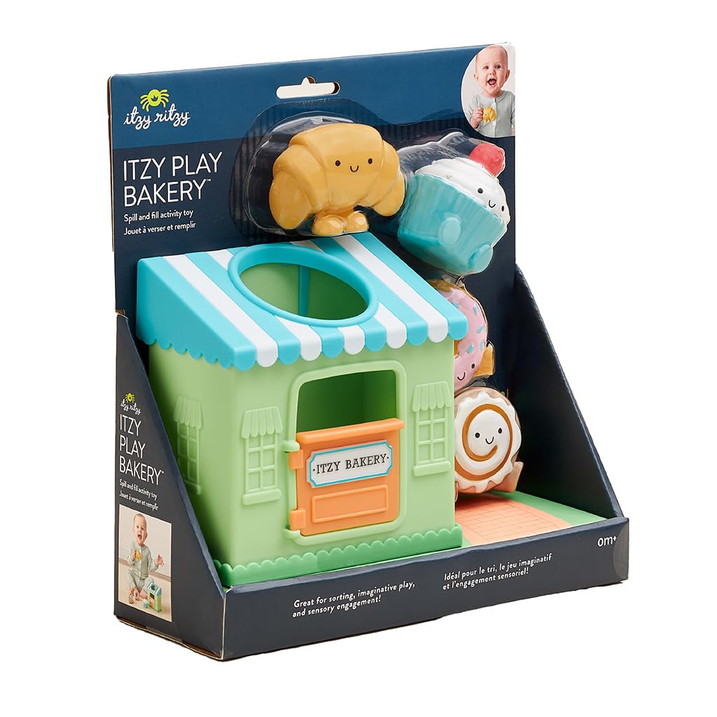 Itzy Ritzy Put & Take Activity Toy (Bakery) – Soft Squeezable Pieces for Infants & Toddlers
