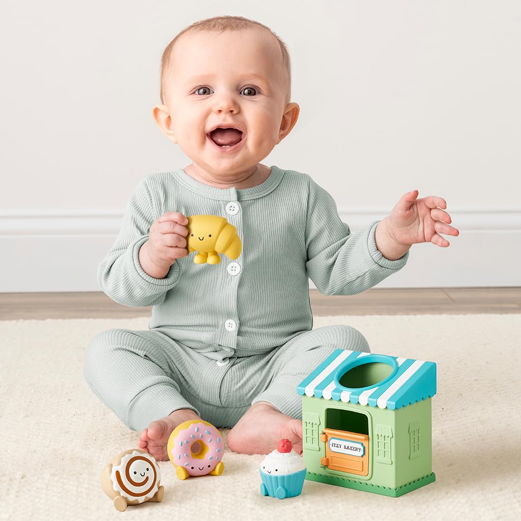 Itzy Ritzy Put & Take Activity Toy (Bakery) – Soft Squeezable Pieces for Infants & Toddlers