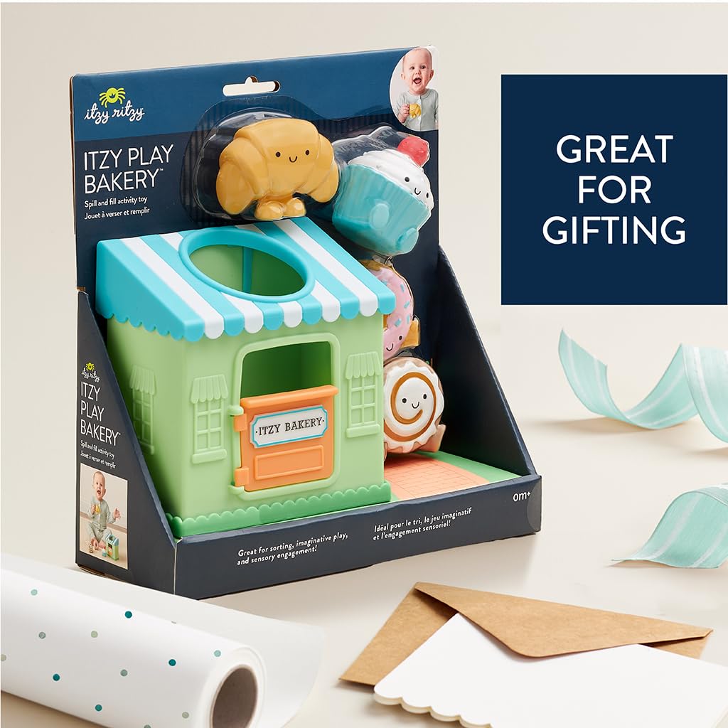 Itzy Ritzy Put & Take Activity Toy (Bakery) – Soft Squeezable Pieces for Infants & Toddlers