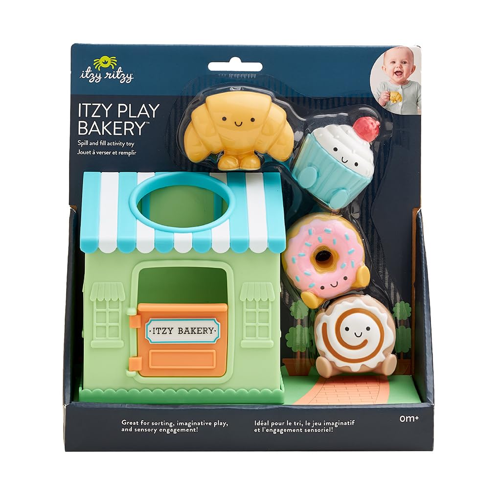 Itzy Ritzy Put & Take Activity Toy (Bakery) – Soft Squeezable Pieces for Infants & Toddlers