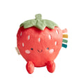 Itzy Ritzy Snuggles Plush Toy – Soft Strawberry Stuffed Animal with Sensory Ribbons for Babies & Up