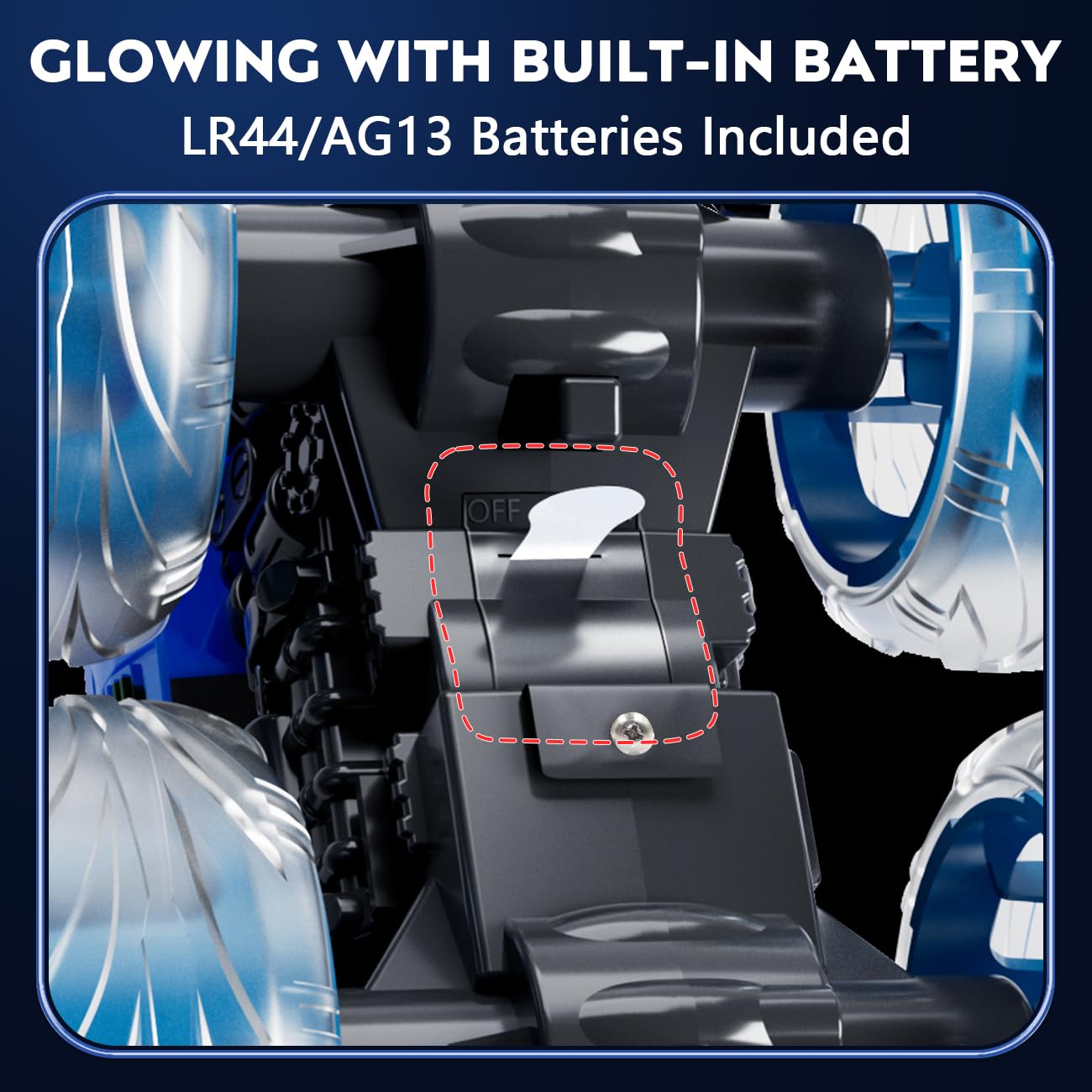 iValea Light-Up Monster Trucks 2-Pack: Pull-Back Toy Cars with LED Wheels for Toddlers Ages 3-6