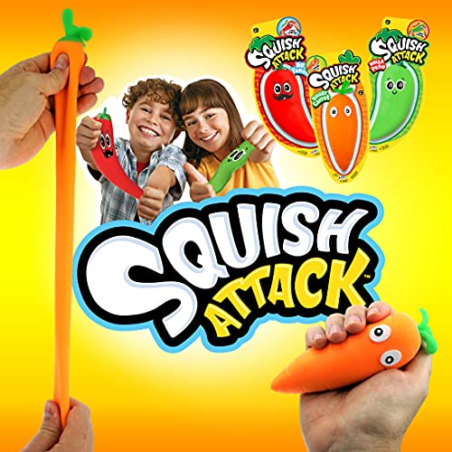 JA-RU Stretchy Peppers 2-Pack: Squishy Sensory Fidget Toys for Stress Relief, Autism, and Party Favors