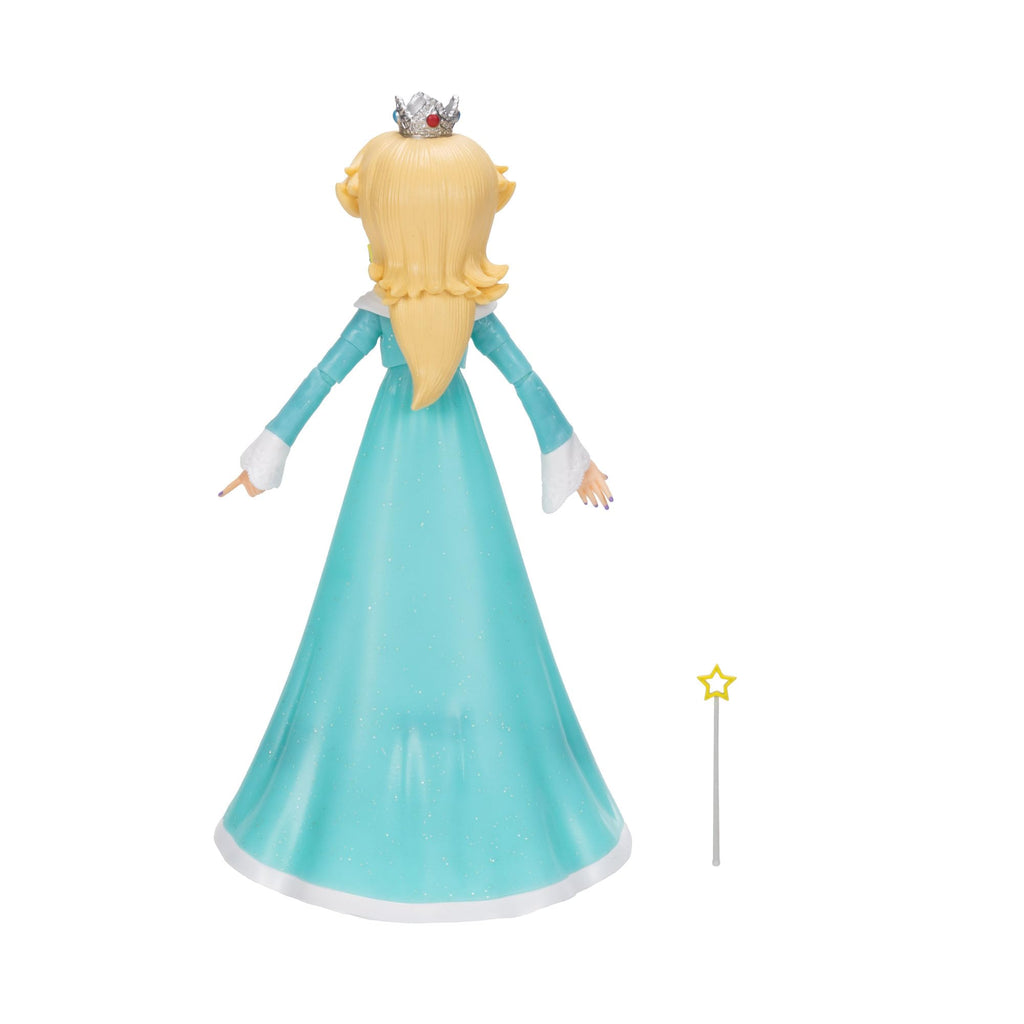 JAKKS Pacific Super Mario Galaxy 5-inch Mario Action Figure with Glow-in-the-Dark Luma Star – 22 Points of Articulation