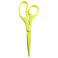 JAM Paper 8-Inch Multi-Purpose Precision Scissors – Neon Lime Green, Stainless Steel Blades, Ergonomic Handle