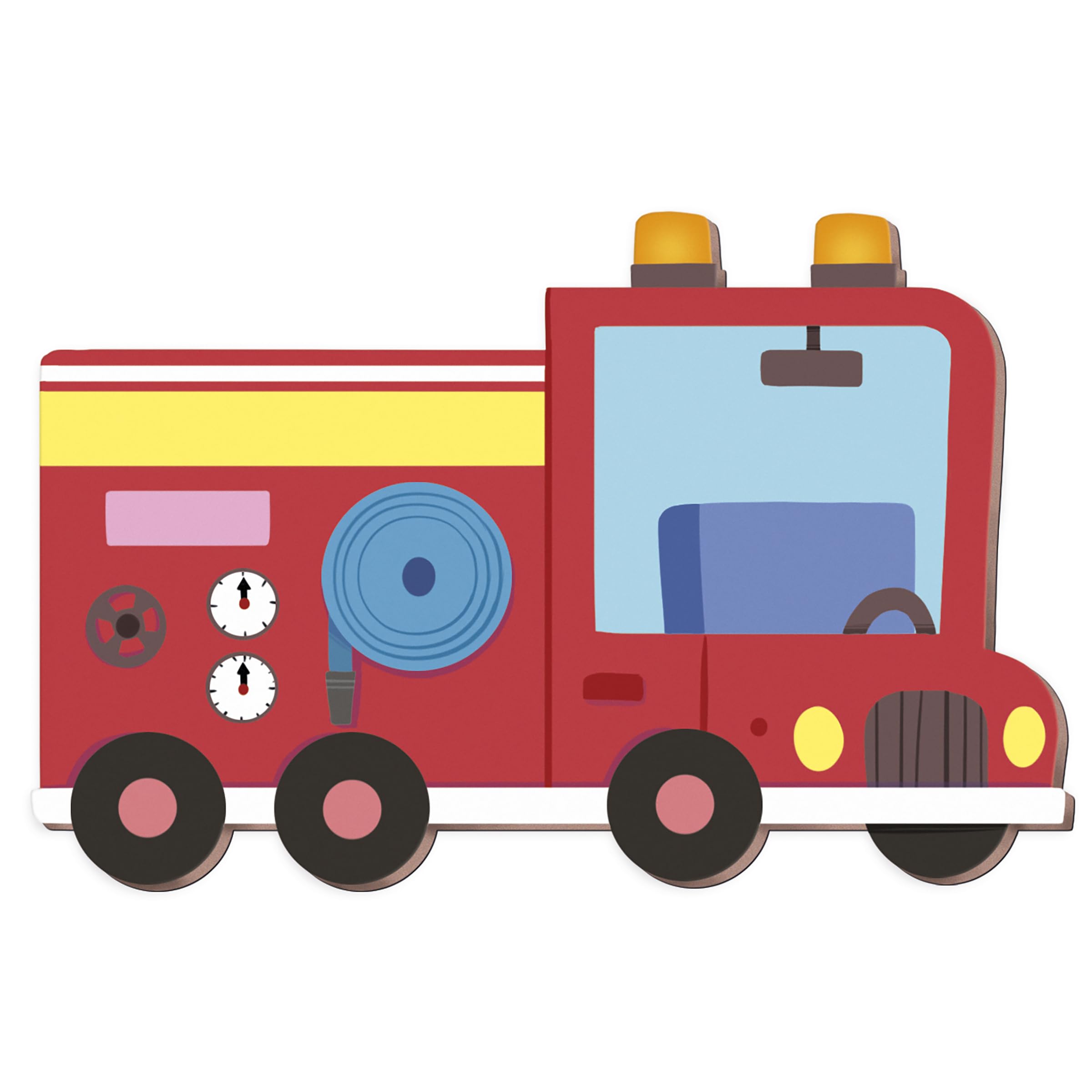 Janod Magneti'stories Firefighters Magnetic Storytelling Set – 30 Magnets & Fold-Out Scene