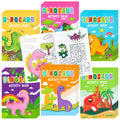 JAPBOR 24-Pack Dinosaur Coloring Books for Kids: Mini Activity Booklets with Mazes & Dot-to-Dot, Bulk Party Favors