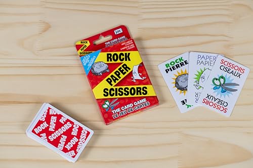 JAX Rock Paper Scissors Card Game (Bilingual) – Fast Card Version of the Classic, Ages 4+