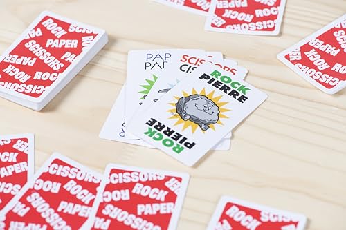 JAX Rock Paper Scissors Card Game (Bilingual) – Fast Card Version of the Classic, Ages 4+
