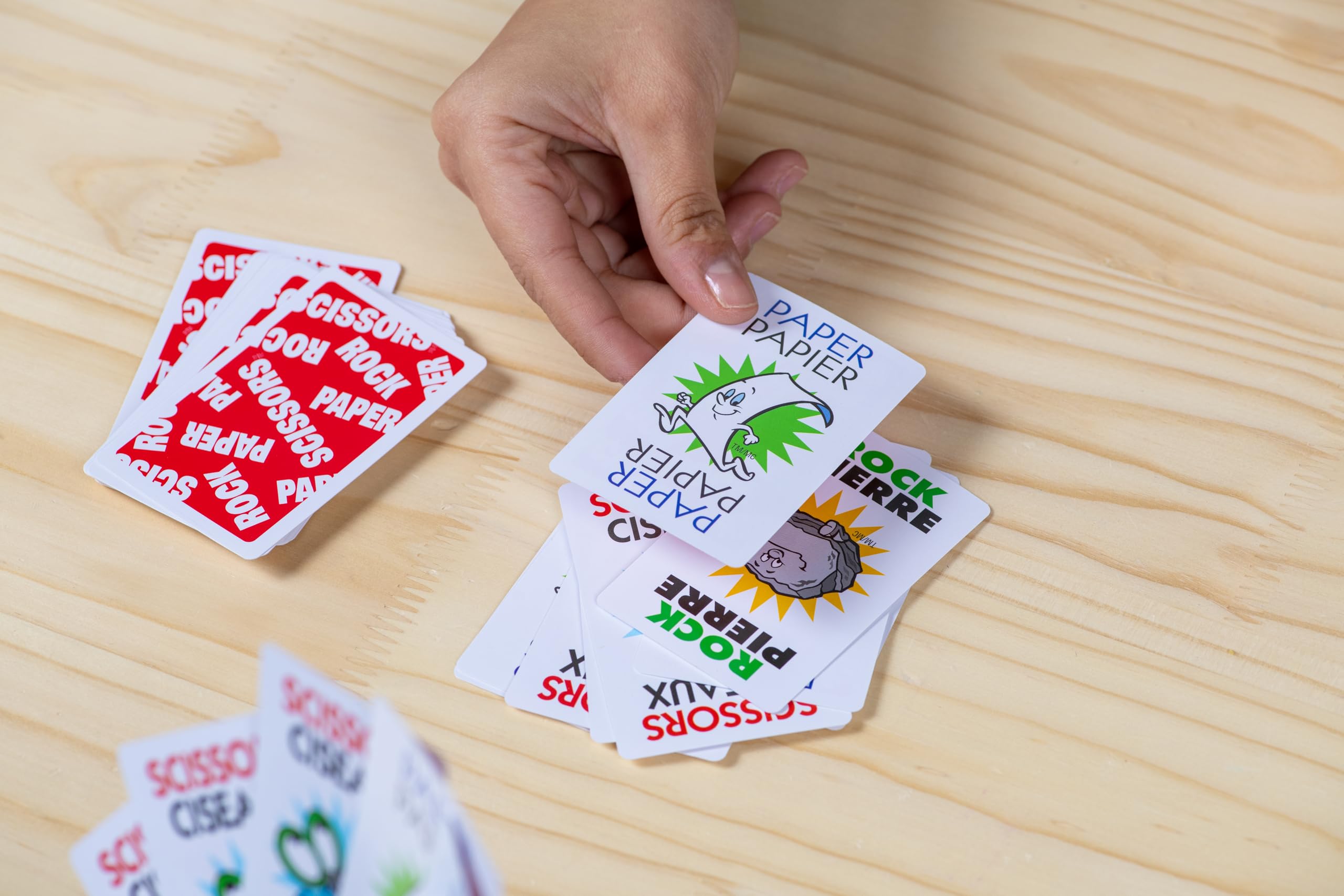 JAX Rock Paper Scissors Card Game (Bilingual) – Fast Card Version of the Classic, Ages 4+