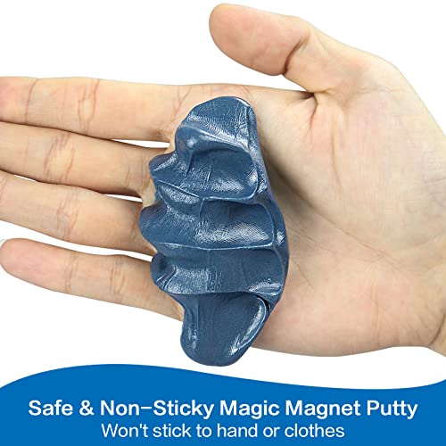 JAYEE Blue Magnetic Slime Putty – Larger Magnet, Nontoxic Silicone Stress Relief Toy for Kids & Adults