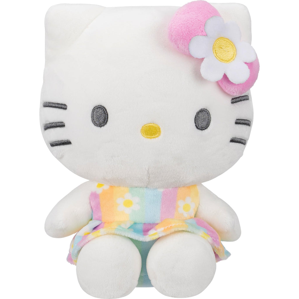 Jazwares 8-Inch Hello Kitty Pastel Florals Plush – Officially Licensed Sanrio Plush Toy for Ages 6+