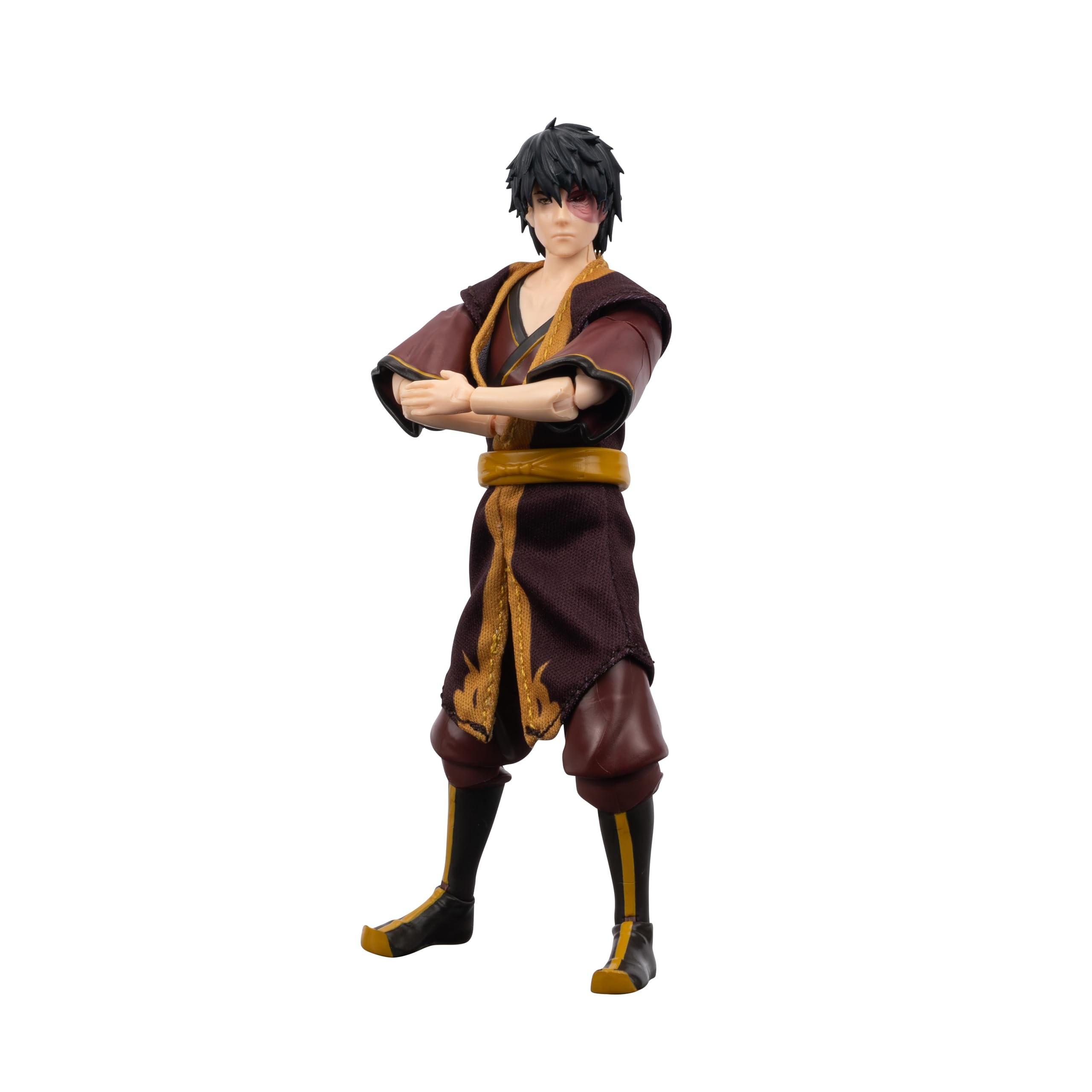Jazwares Avatar: The Last Airbender Zuko (Book Three) 6.5-Inch Action Figure with Fire Bending Effect and Alternate Faceplate