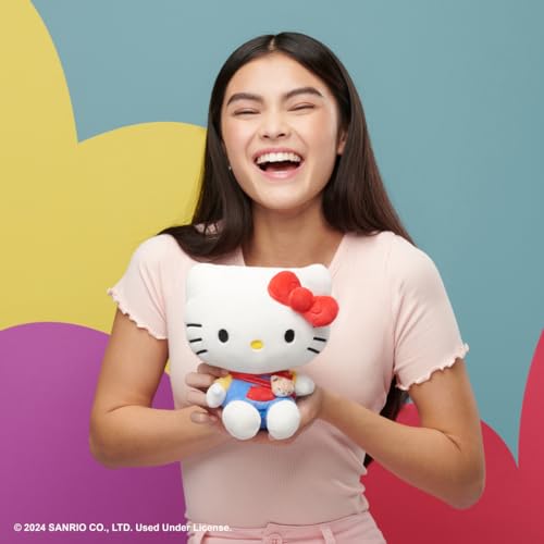Jazwares Hello Kitty Series 1 Plush - Hoodie Fashion with Tiny Chum Accessory - 8 Inch Super Soft Sanrio Plush