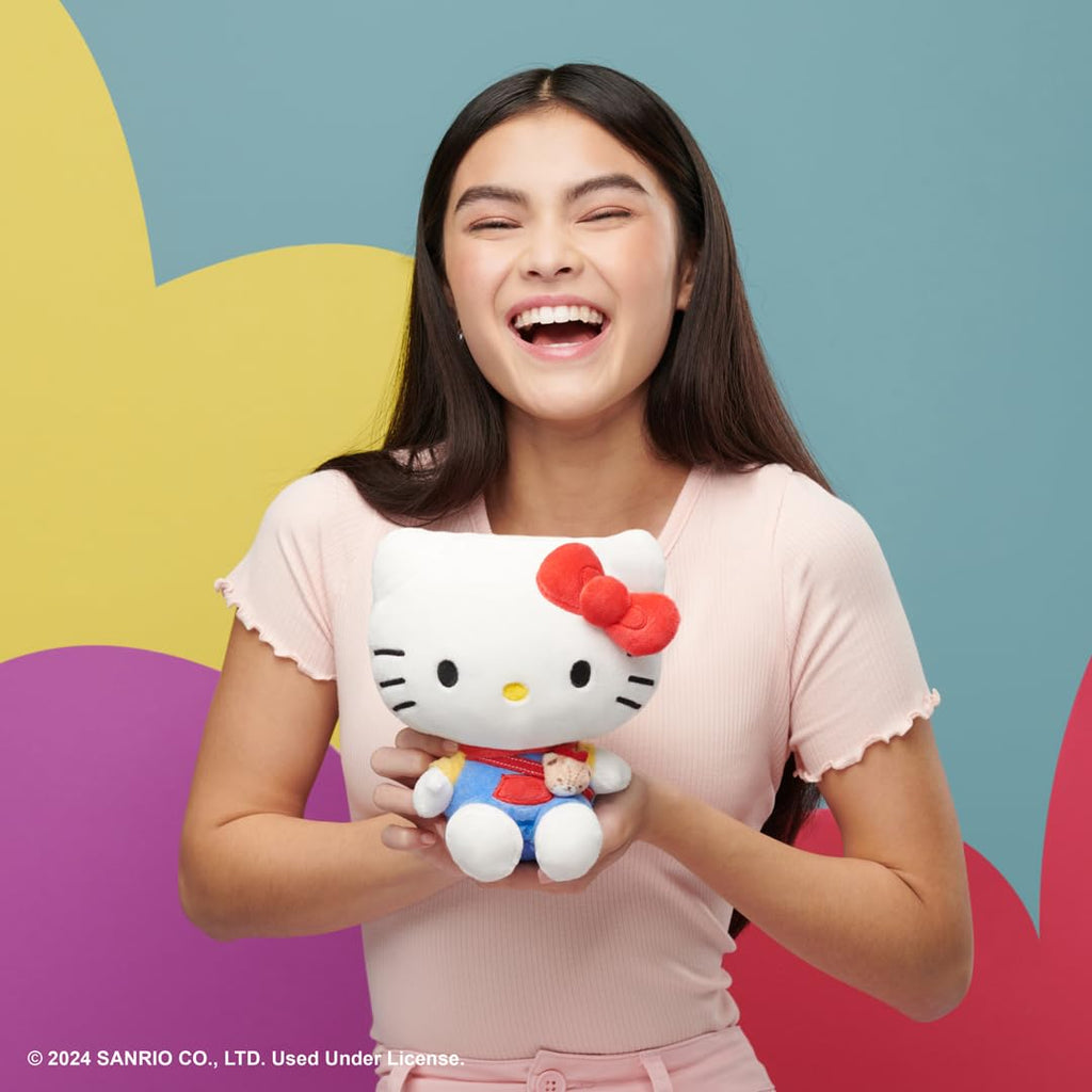 Jazwares Hello Kitty Series 1 Plush - Hoodie Fashion with Tiny Chum Accessory - 8 Inch Super Soft Sanrio Plush