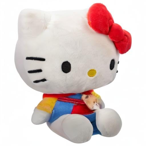 Jazwares Hello Kitty Series 1 Plush - Hoodie Fashion with Tiny Chum Accessory - 8 Inch Super Soft Sanrio Plush