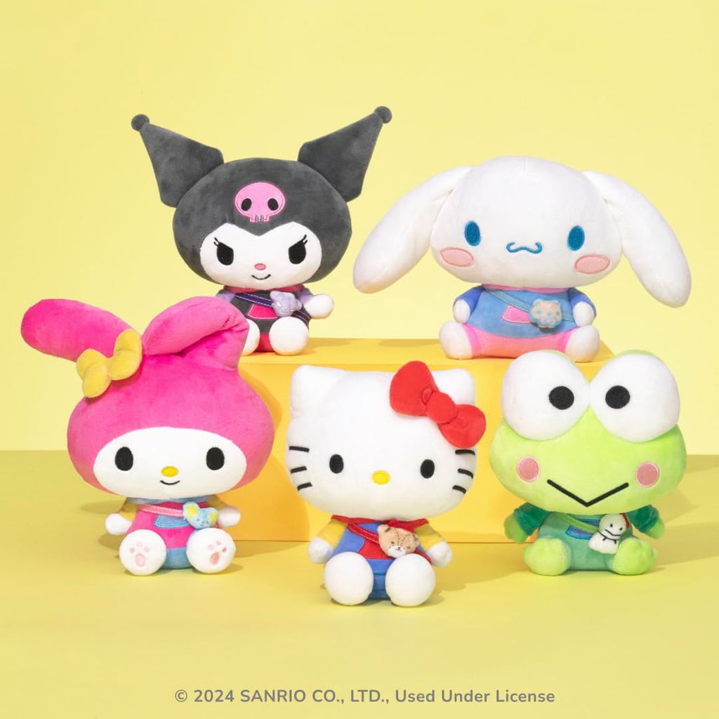 Jazwares Kuromi Series 1 Plush – 8-Inch Hoodie Fashion with Baku Accessory, Officially Licensed Sanrio