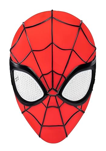 Jazwares Marvel Youth Spider-Man 3D Plastic Mask with Elastic Strap – Standard Size