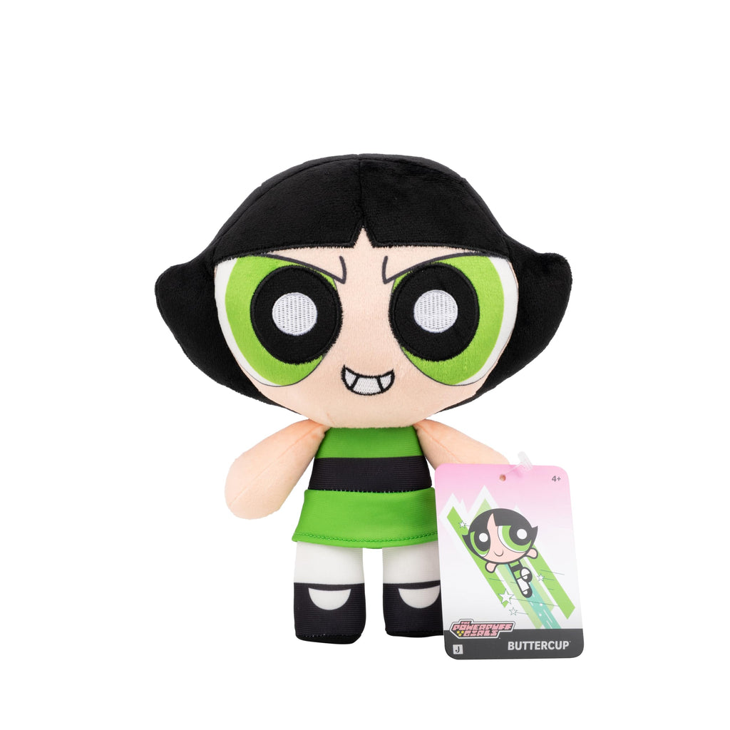 Jazwares Powerpuff Girls Buttercup 8-Inch Plush - Official Soft & Huggable Toy
