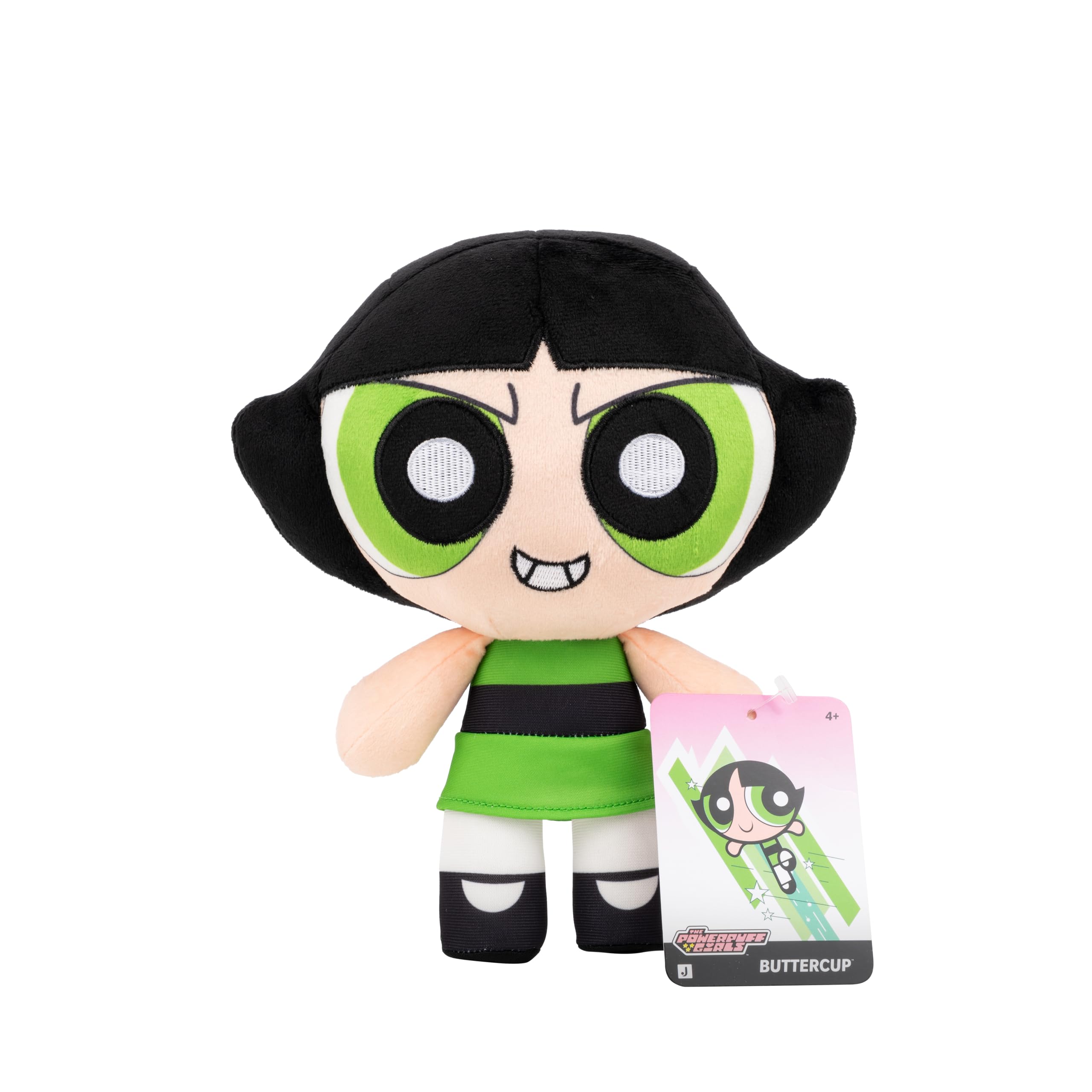 Jazwares Powerpuff Girls Buttercup 8-Inch Plush - Official Soft & Huggable Toy