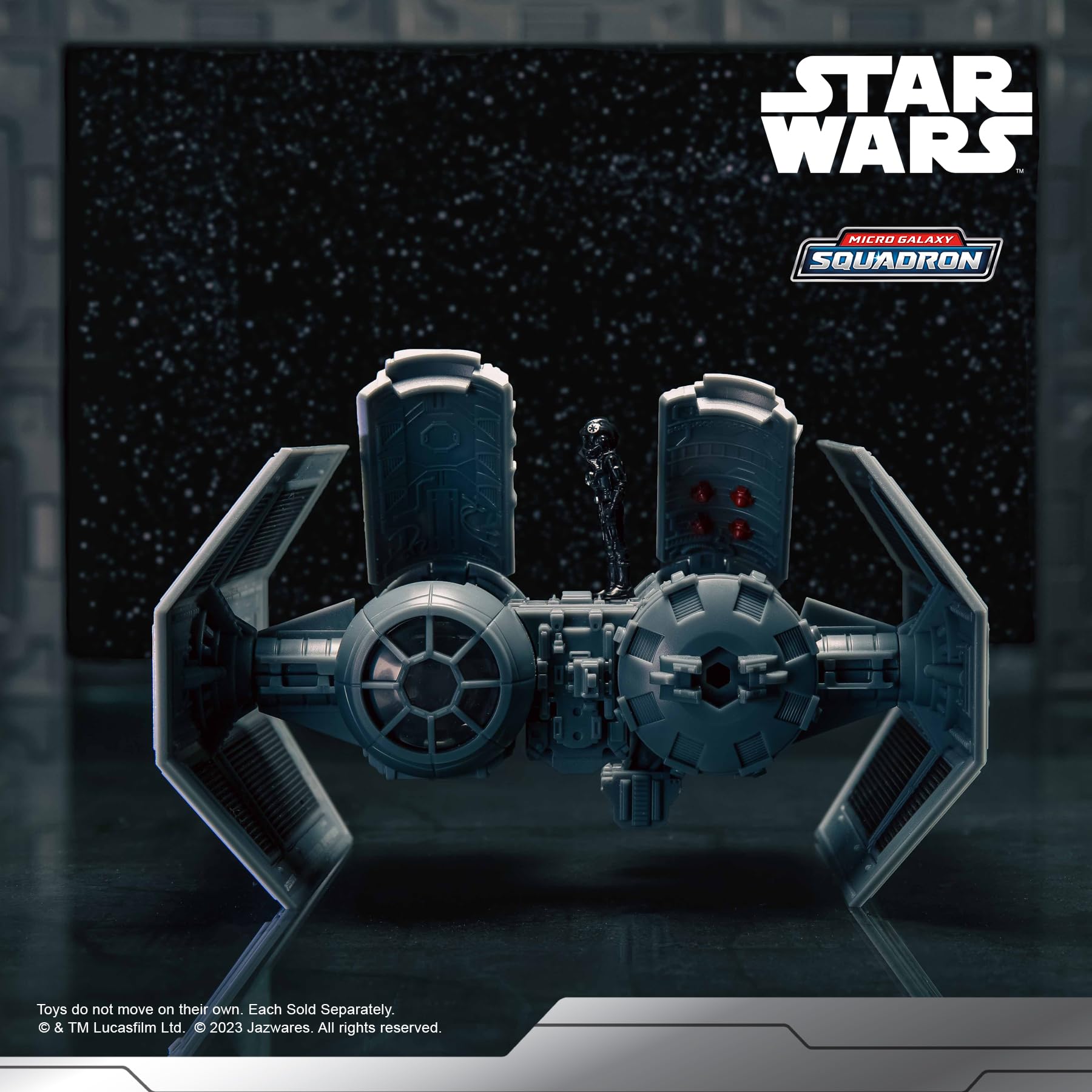 Jazwares Star Wars Micro Galaxy Squadron TIE Bomber – 5-Inch Vehicle with Opening Cockpit and Bomb Bay