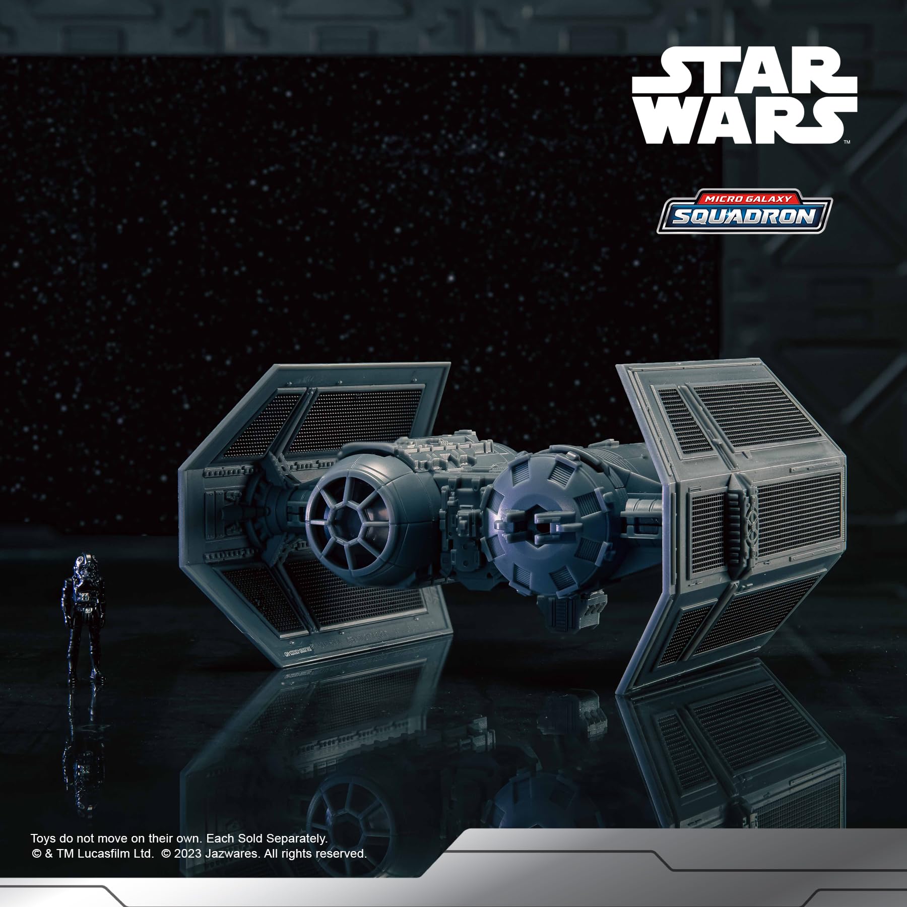 Jazwares Star Wars Micro Galaxy Squadron TIE Bomber – 5-Inch Vehicle with Opening Cockpit and Bomb Bay