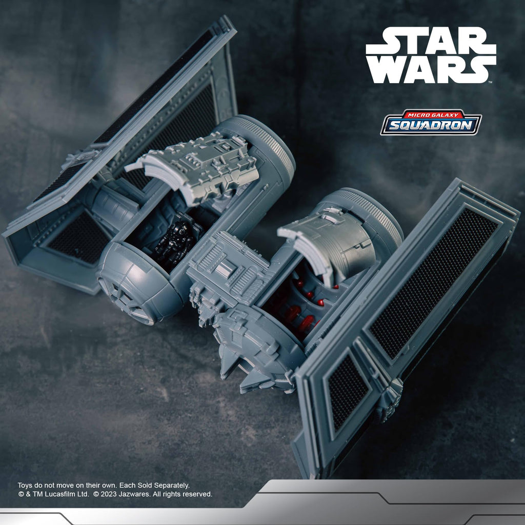 Jazwares Star Wars Micro Galaxy Squadron TIE Bomber – 5-Inch Vehicle with Opening Cockpit and Bomb Bay