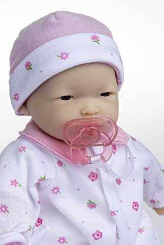 JC Toys Berenguer 11-Inch Asian La Baby Doll with Removable Outfit and Accessories